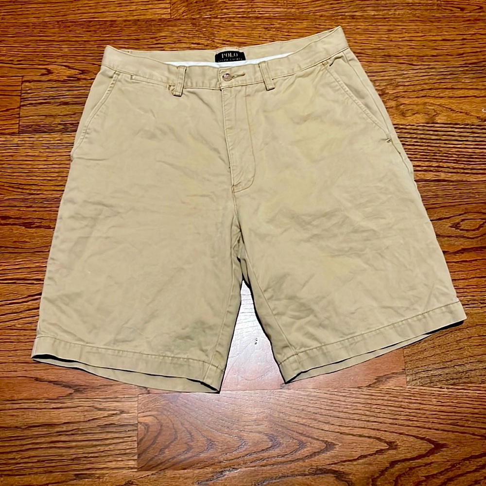 Polo Ralph Lauren Chino 9” shorts;,size 31